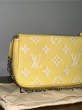 Pre- Loved Louis Vuitton Mini Pochette Monogram Empreinte — Authentic